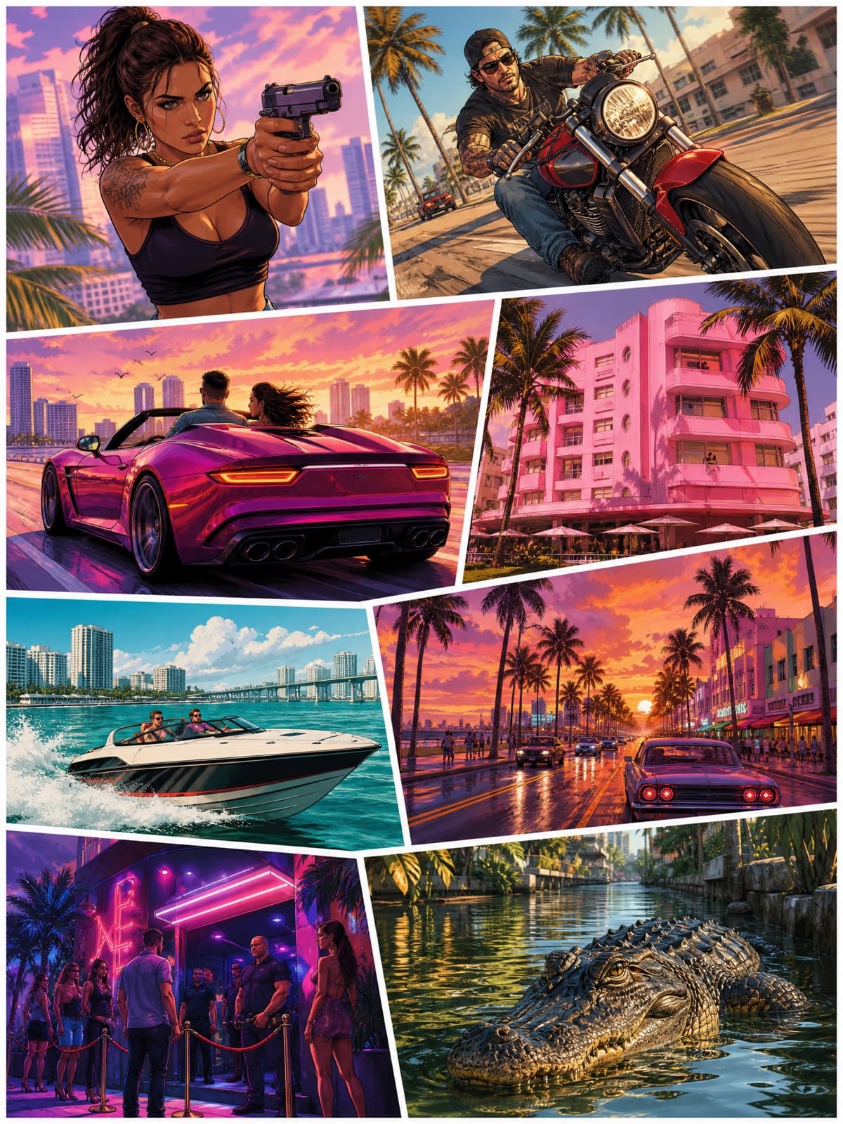 Example result from the Box-art collage prompt — The real cover format: a grid of vignettes, not one big portrait.